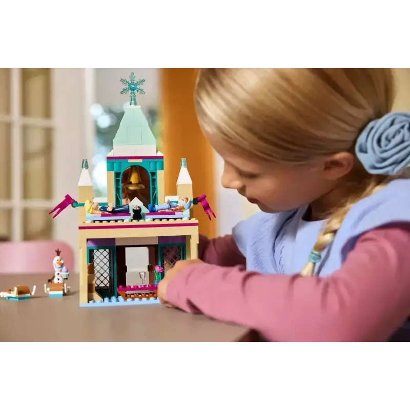 LEGO konstruktorius Disney Princess Arendelle pilis 43265 — 177 dalių, 3 minifigūrėlės, nuo 5 metų, demonstracinis rinkinys (250×60×40 mm)