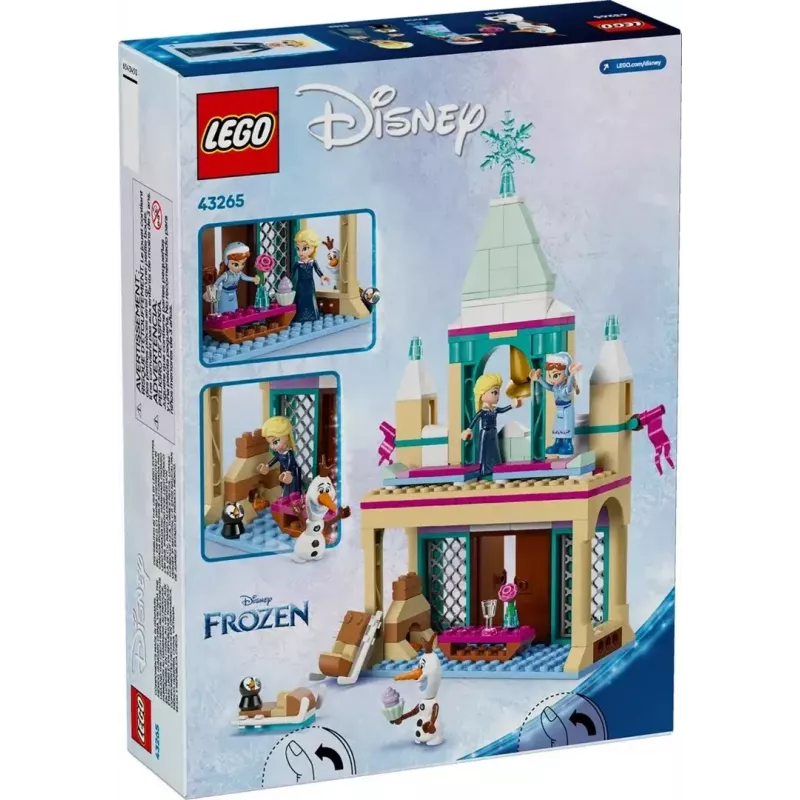 LEGO konstruktorius Disney Princess Arendelle pilis 43265 — 177 dalių, 3 minifigūrėlės, nuo 5 metų, demonstracinis rinkinys (250×60×40 mm)