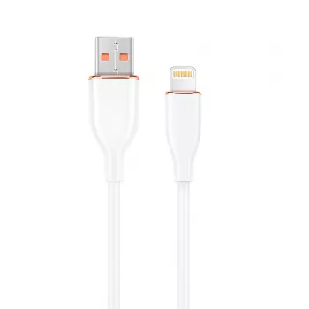 GEMBIRD Premium Silicon 8-Pin įkrovimo ir duomenų laidas, 1,5 m - baltas