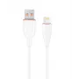 GEMBIRD Premium Silicon 8-Pin įkrovimo ir duomenų laidas, 1,5 m - baltas