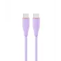 GEMBIRD USB Type-C Power Delivery (PD) 60W įkrovimo ir duomenų silikoninis kabelis, 1,5m violetinis