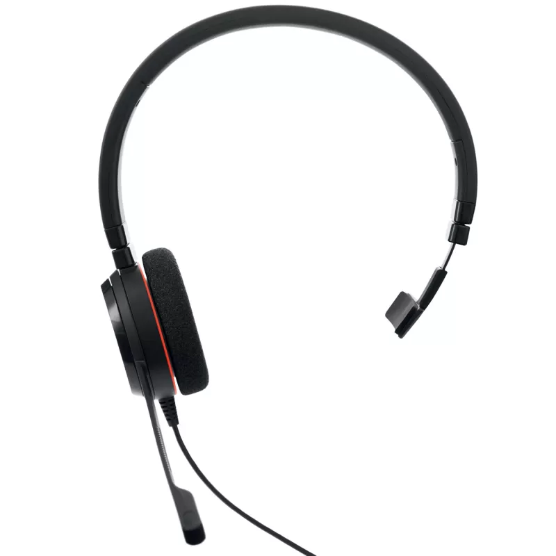Jabra Evolve 20 ausinės su laidu, USB Type-C / USB Type-A, biuro/skambučių centrui, juodos