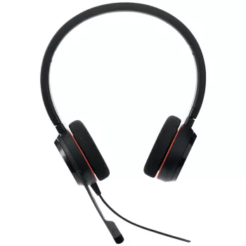Jabra Evolve 20 ausinės su laidu, Headset, biurui / skambučių centrui, USB Type-C / USB Type-A, juodos
