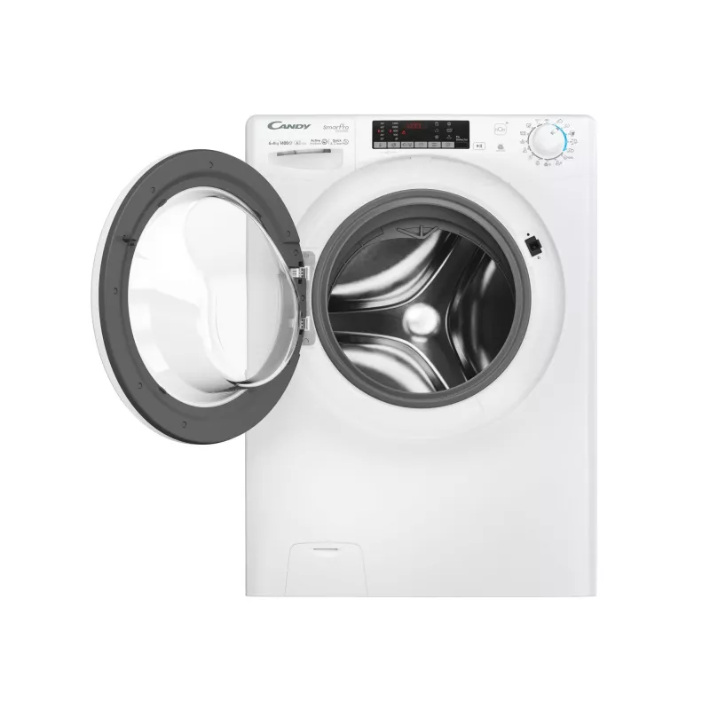 Skalbimo džiovinimo mašina Candy Smart Pro COW 4644TWM6/1-S, priekiniu pakrovimu, laisvai pastatoma, balta