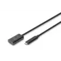 DIGITUS aktyvus USB-C ilginimo kabelis - 10G USB 3.2 Gen2 USB-C - USB-C (M/F) - 5m
