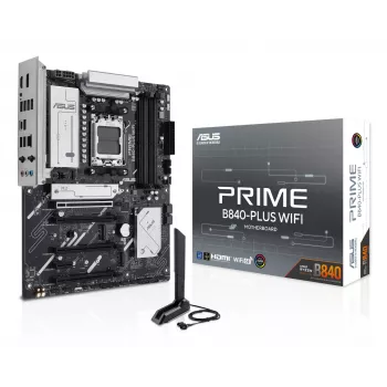 ASUS PRIME B840-PLUS WIFI AMD B840 Socket AM5 ATX pagrindinė plokštė