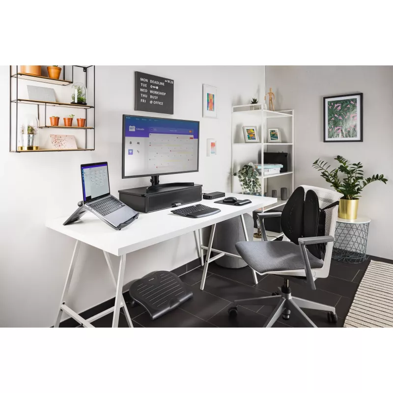 Kensington SmartFit Easy Riser EQ nešiojamojo kompiuterio aušinimo stovas, juodas, plastikinis, 30.5 cm (12 inch), 43.2 cm (17 inch), 10 kg