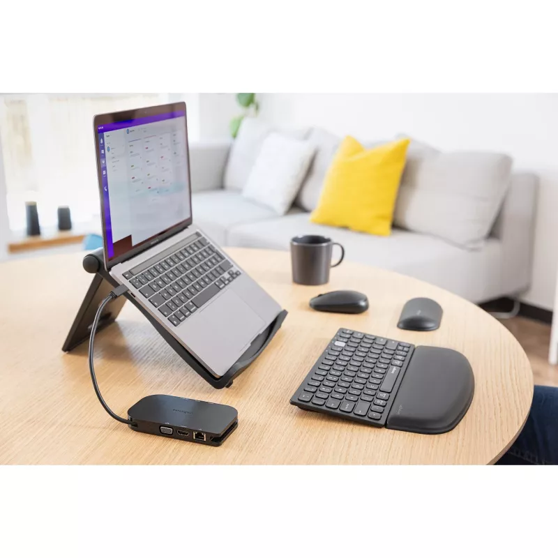 Kensington SmartFit Easy Riser EQ nešiojamojo kompiuterio aušinimo stovas, juodas, plastikinis, 30.5 cm (12 inch), 43.2 cm (17 inch), 10 kg