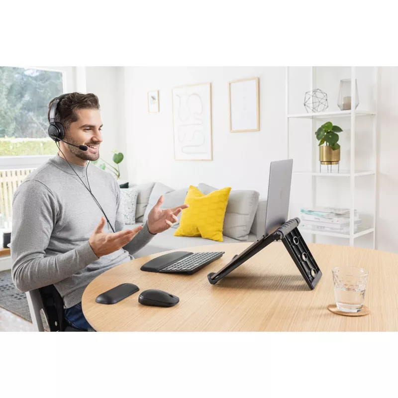 Kensington SmartFit Easy Riser EQ nešiojamojo kompiuterio aušinimo stovas, juodas, plastikinis, 30.5 cm (12 inch), 43.2 cm (17 inch), 10 kg