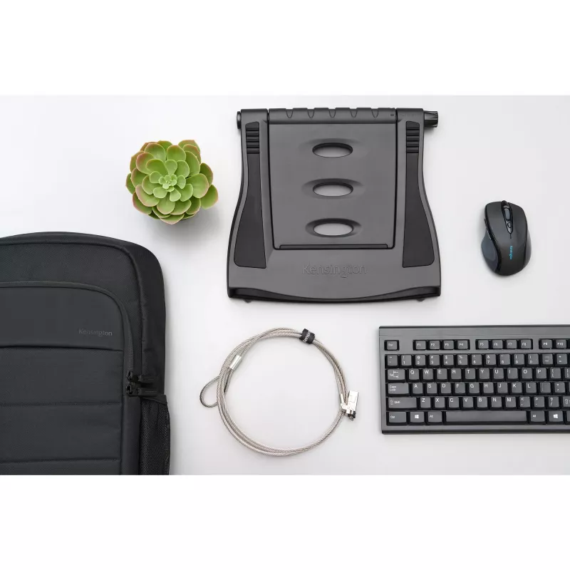 Kensington SmartFit Easy Riser EQ nešiojamojo kompiuterio aušinimo stovas, juodas, plastikinis, 30.5 cm (12 inch), 43.2 cm (17 inch), 10 kg