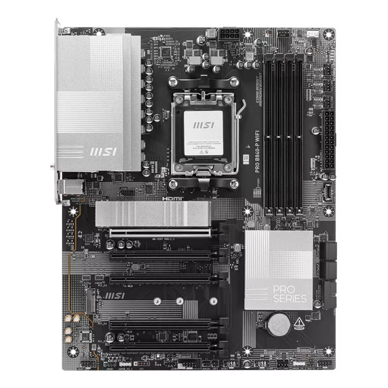 MSI PRO B840-P WIFI pagrindinė plokštė AMD B840 Socket AM5 ATX