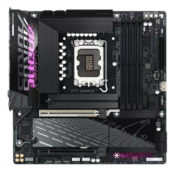 GIGABYTE B860M AORUS ELITE WIFI6E pagrindinė plokštė – Intel Core Ultra serijos CPU, 12+1+2+1 fazių VRM, iki 9200MHz DDR5, 1xPCIe 5.0 + 2xPCIe 4.0 M.2, 2.5GbE LAN, WIFI 6E, Thunderbolt