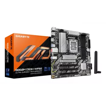 Motininė plokštė GIGABYTE B860M DS3H WIFI6E – Intel Core Ultra, DDR5, PCIe 5.0, Wi-Fi 6E