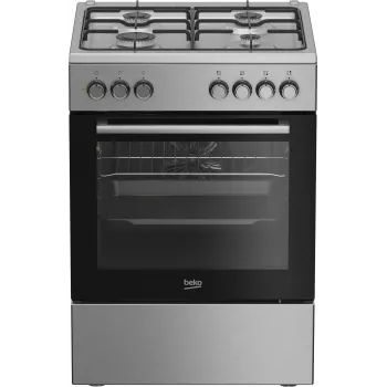 Beko FBE62130GXDN laisvai pastatoma viryklė elektrinė dujinė juoda