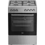 Beko FBE62130GXDN laisvai pastatoma viryklė elektrinė dujinė juoda