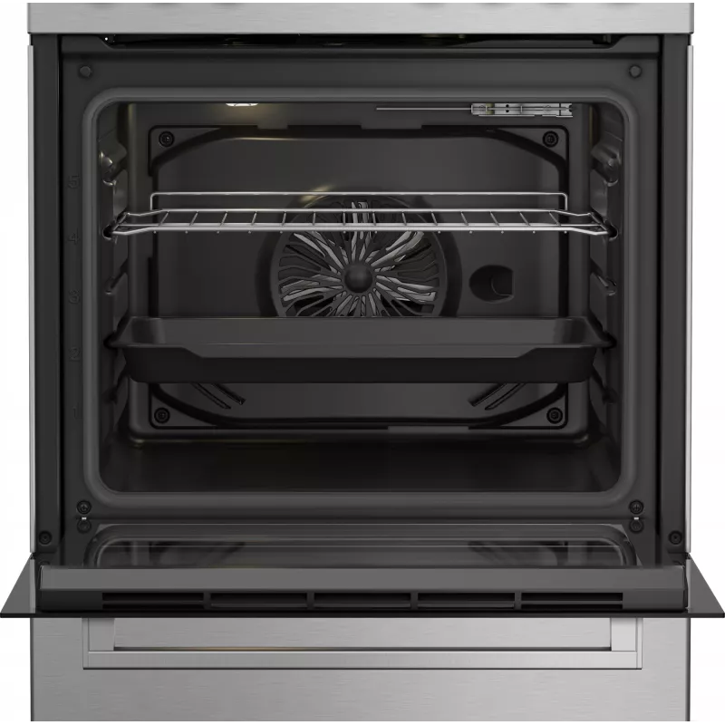 Beko FBE62130GXDN laisvai pastatoma viryklė elektrinė dujinė juoda