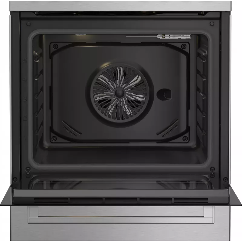 Beko FBE62130GXDN laisvai pastatoma viryklė elektrinė dujinė juoda