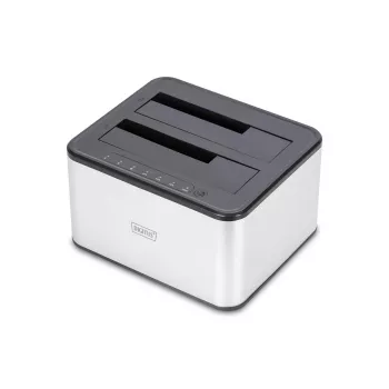 DIGITUS SATA doko stotelė USB 3.0 – 2 lizdai 2,5 colio/3,5 colio SSD/HDD su klonavimo funkcija