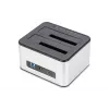 DIGITUS SATA doko stotelė USB 3.0 – 2 lizdai 2,5 colio/3,5 colio SSD/HDD su klonavimo funkcija