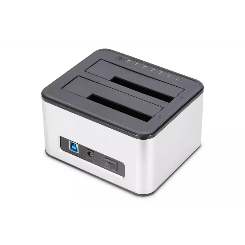 DIGITUS SATA doko stotelė USB 3.0 – 2 lizdai 2,5 colio/3,5 colio SSD/HDD su klonavimo funkcija