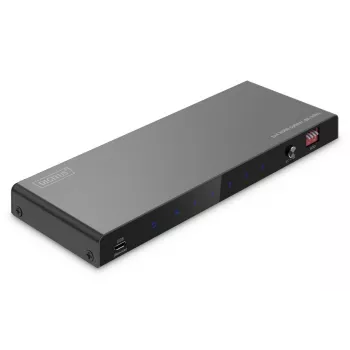 DIGITUS 1x4 HDMI skirstytuvas 8K/60Hz (4:4:4) Toslink Stereo EDID valdymas