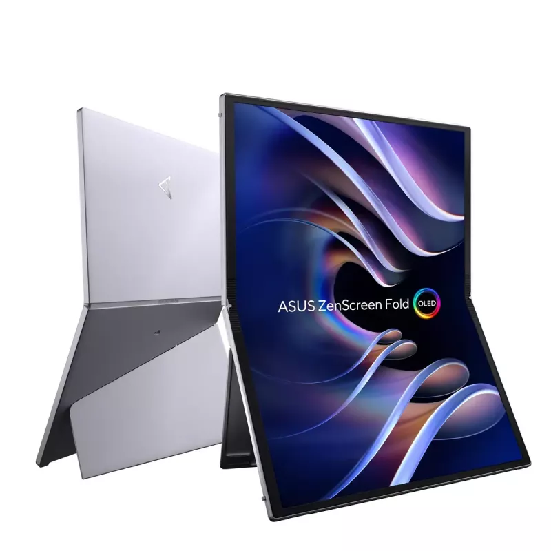 ASUS ZenScreen Fold OLED MQ17QH nešiojamas monitorius 43,9 cm (17,3 colio) 2560 x 1920 pikselių Quad HD sidabrinis