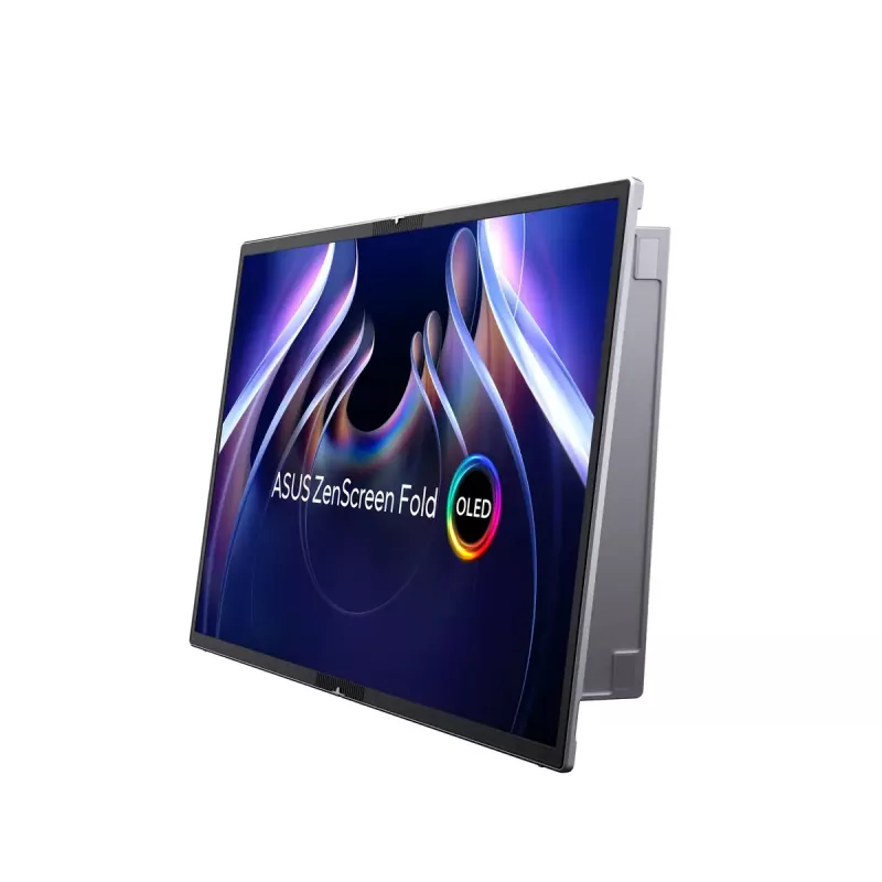 ASUS ZenScreen Fold OLED MQ17QH nešiojamas monitorius 43,9 cm (17,3 colio) 2560 x 1920 pikselių Quad HD sidabrinis
