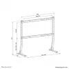 Neomounts DS45-430BL18 TV stovas ant stalo, 45-90 colių, 60 kg