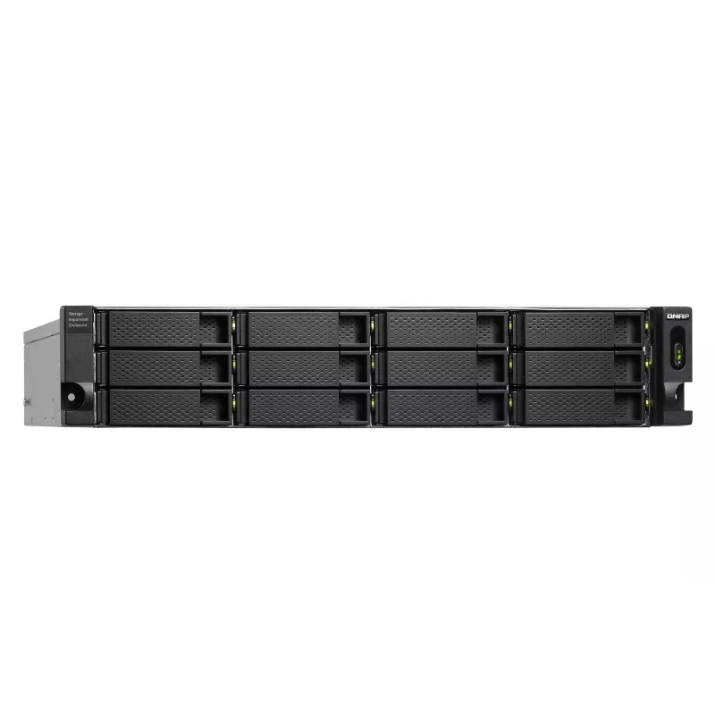 QNAP - TL-R1200C-RP - Festplatten-Array - 12 Schächte (SATA-600) USB 3.2 Gen 2 (extern) Rack einbaufähig 2U
