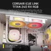 CORSAIR CPU Aušintuvas - Icue Link Titan 240 Rx RGB Skysčio Aušinimo Sistema - Balta