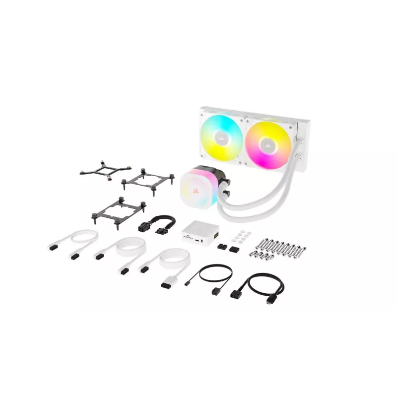 CORSAIR CPU Aušintuvas - Icue Link Titan 240 Rx RGB Skysčio Aušinimo Sistema - Balta