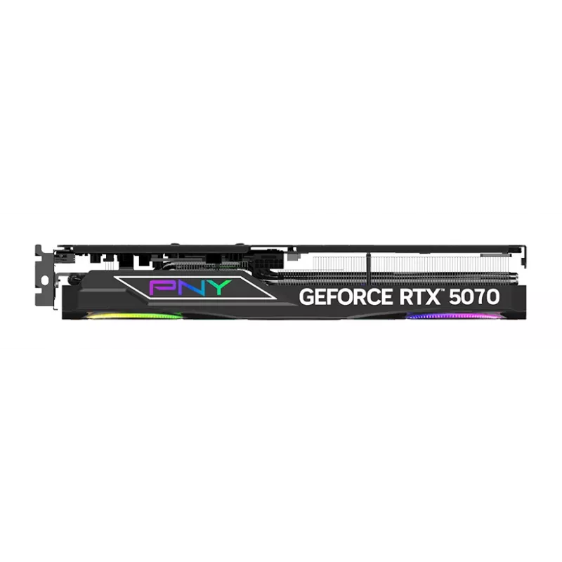 PNY GeForce RTX 5070 12GB ARGB Overclocked Triple Fan – 12GB GDDR7 – DisplayPort 2.1b / HDMI 2.1b