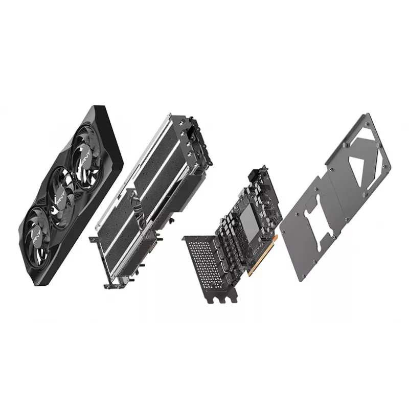 PNY GeForce RTX 5070 Ti 16GB Overclocked Triple Fan - 16 GB GDDR7 - DisplayPort 2.1b / HDMI 2.1b