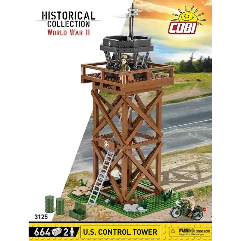 Cobi Blocks Control Tower 664 dalių konstruktorius modelis COBI-3125