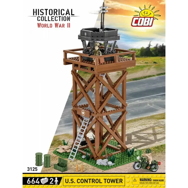 Cobi Blocks Control Tower 664 dalių konstruktorius modelis COBI-3125