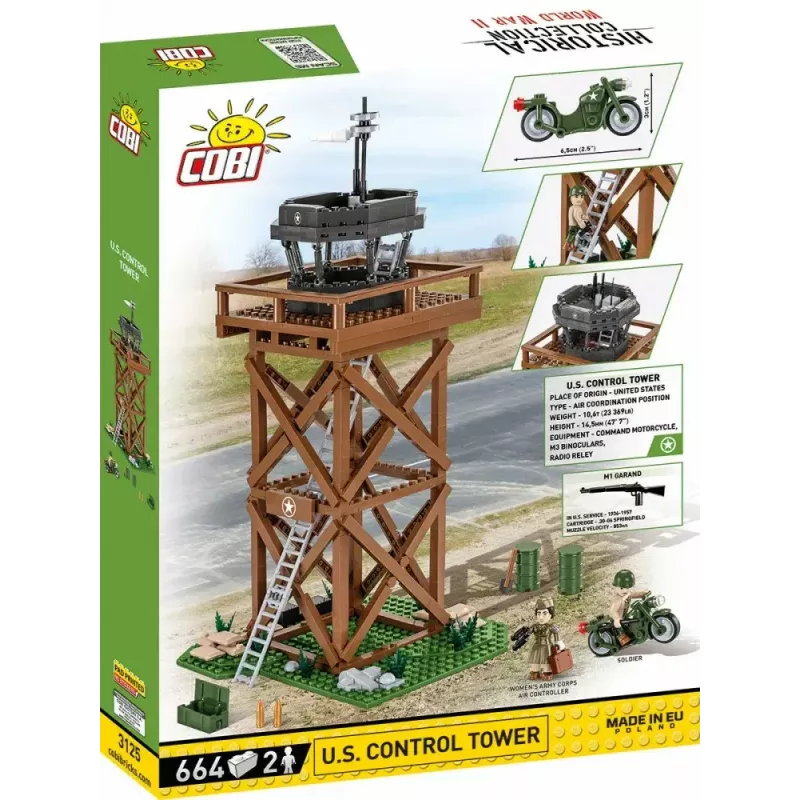 Cobi Blocks Control Tower 664 dalių konstruktorius modelis COBI-3125