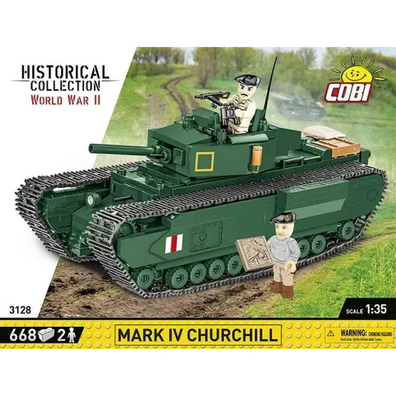 Cobi Blocks Mark IV Churchill konstravimo rinkinys, 668 detalės (COBI-3128)