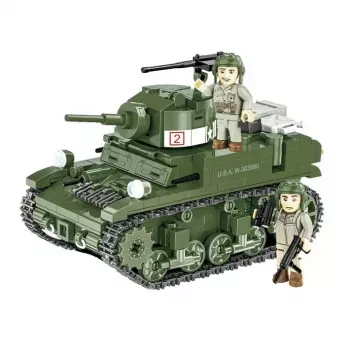 Konstruktorių rinkinys Cobi Blocks M3 Stuart, 511 dalių, suderinamas su kitais prekių ženklais