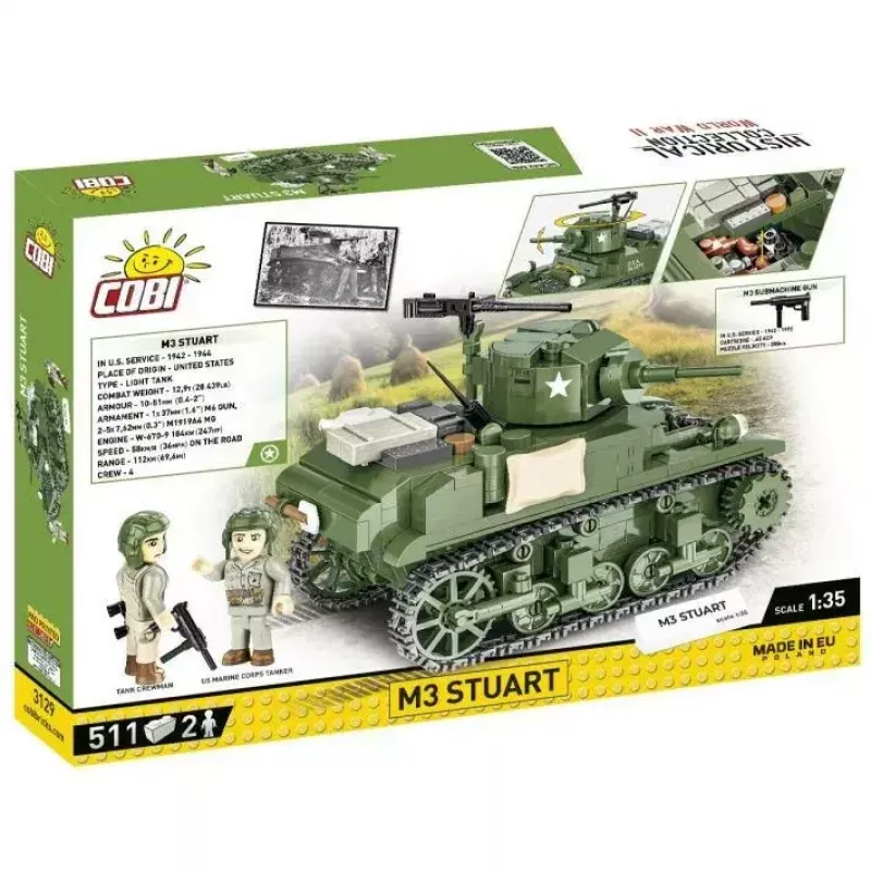 COBI M3 Stuart konstravimo rinkinys, 511 detalių