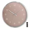 Radijo valdomas laikrodis Hama Fiji Circle Pink Silver, baterija AA