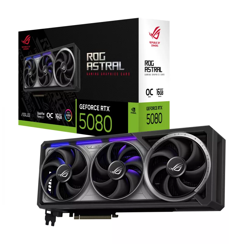 ASUS ROG Astral GeForce RTX 5080 16 GB GDDR7 vaizdo plokštė