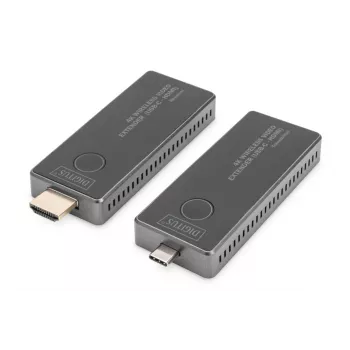DIGITUS 4K belaidis AV siųstuvas-imtuvas 30m USB-C – HDMI