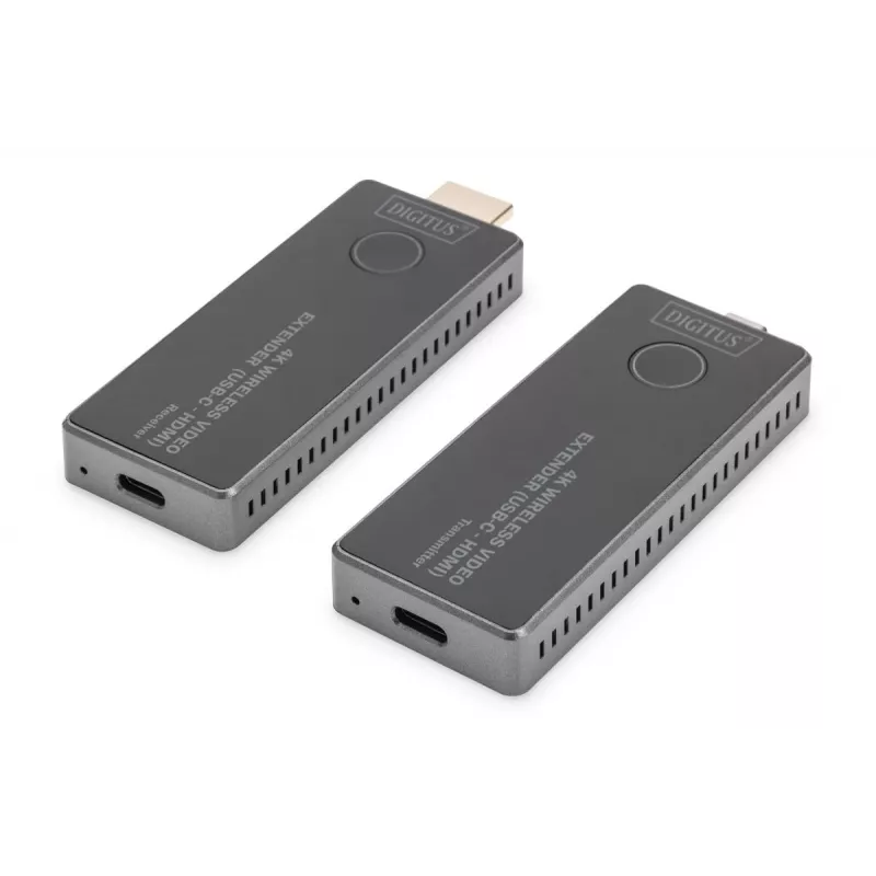 DIGITUS 4K belaidis AV siųstuvas-imtuvas 30m USB-C – HDMI