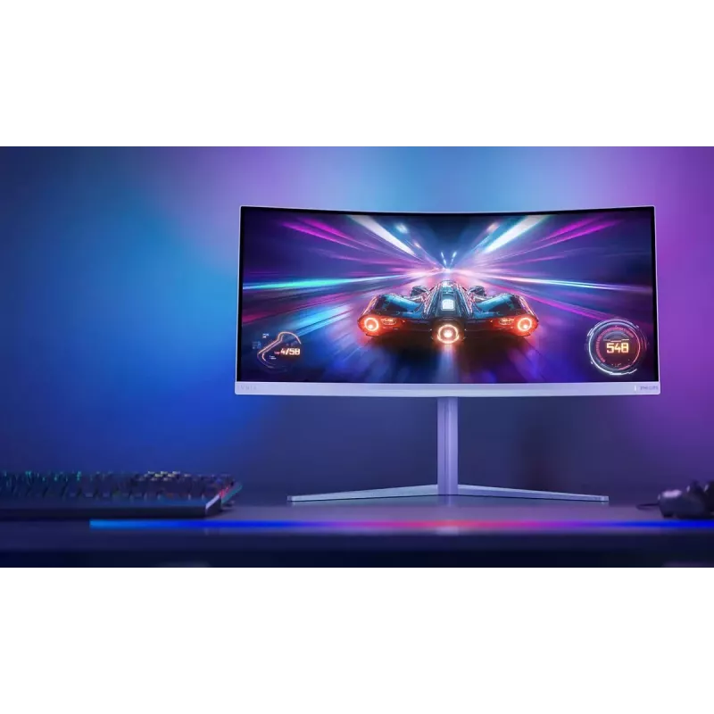 Philips Evnia 5000 34M2C5501A/00 monitorius 86,4 cm (34 colių) 3440 x 1440 pikselių Wide Quad HD LCD baltas