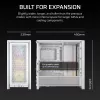 CORSAIR FRAME 4000D RS ARGB White - vidutinis bokštinis kompiuterio korpusas