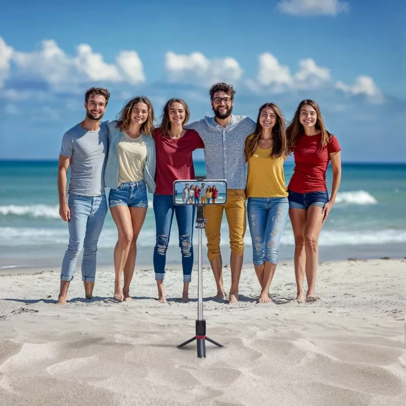 Hama Fancy Stand 70 II selfie lazdelė / trikojis išmaniesiems telefonams, juoda