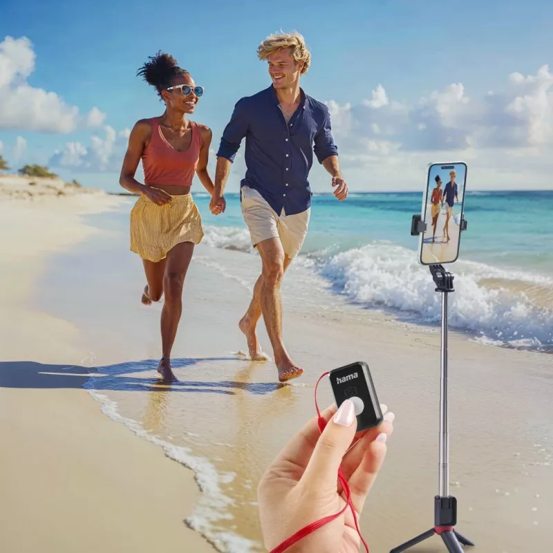 Hama Fancy Stand 70 II selfie lazdelė / trikojis išmaniesiems telefonams, juoda