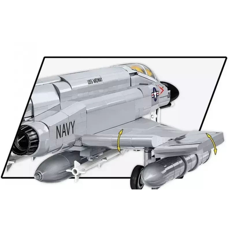 Cobi Blocks Armed Force F-4 Phantom II modelis 703 dalių konstravimo rinkinys