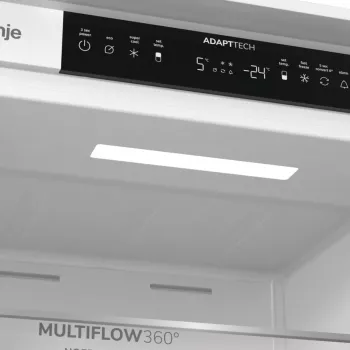 Šaldytuvas-šaldiklis Gorenje NRKI519E41 BK070, 284 L, SN-N, 6 kg/24h, E, Fresh Zone, Baltas