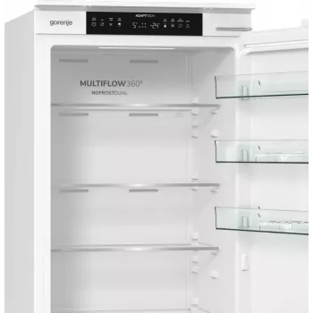 Šaldytuvas-šaldiklis Gorenje NRKI519E41 BK070, 284 L, SN-N, 6 kg/24h, E, Fresh Zone, Baltas